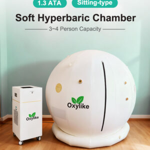 Oxylike OLS-S8 Spherical Yurt 1.3ATA Soft Type Sitting Hyperbaric Oxygen Chamber Suitable for 3-4 Persons